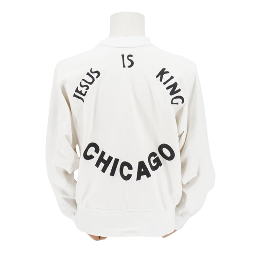 Sudadera Cpfm Jesus Is King Blanco