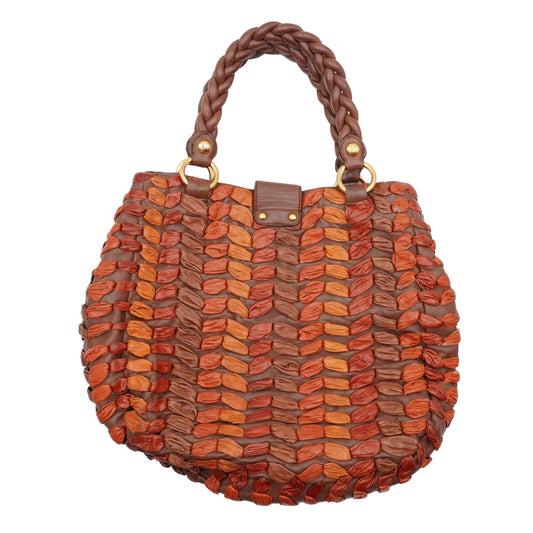 Bolsa Miu Miu woven shoulder bag