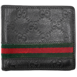 Cartera Gucci Bifold Wallet Signature Web Black