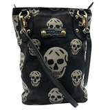 Bolsa Alexander McQueen Skull Negro tela