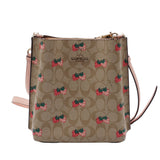 Bolsa Coach Bucket Leather Fresas