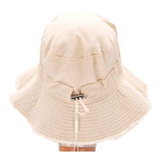 Bucket Hat Jacquemus Le bob Artichaut Crema Distressed