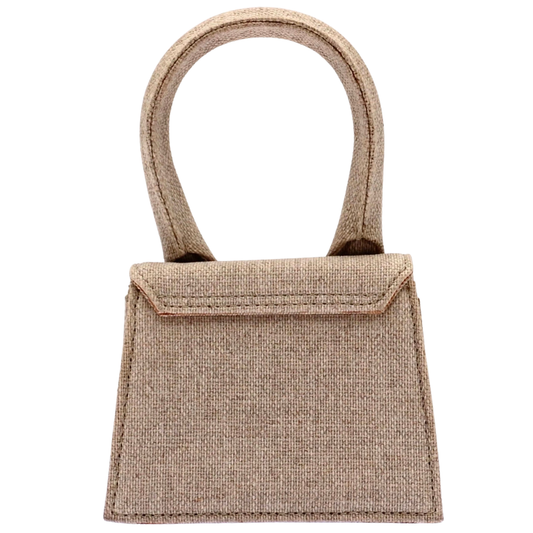 Bolsa Jacquemus Le Chiquito Canvas Beige