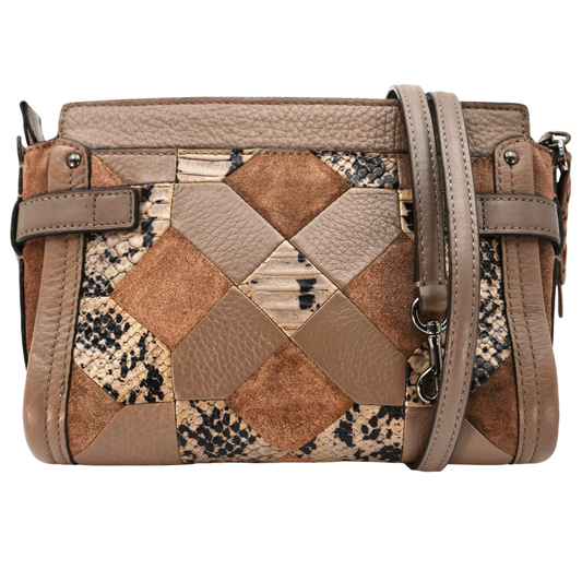 Bolsa Coach Swagger Patchwork Leather Satchel