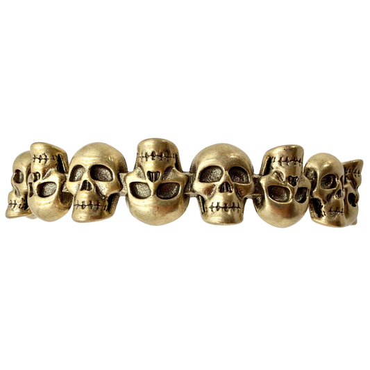 Pulsera Alexander McQueen Skull Dorado