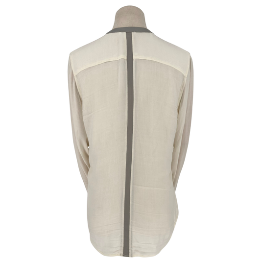 Camisa Helmut Lang Sheepskin Trimmed Shirt