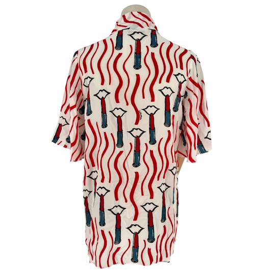 Blusa Valentino Estampado Gráfico