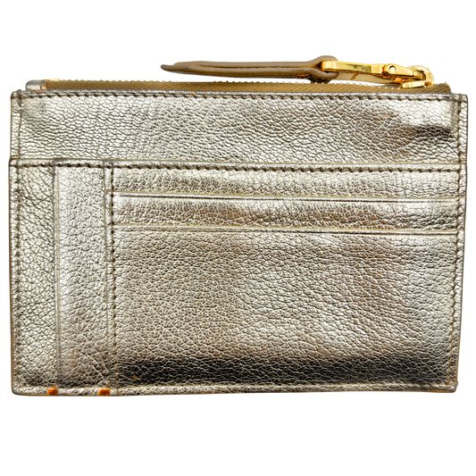 Tarjetero Miu Miu Dorado