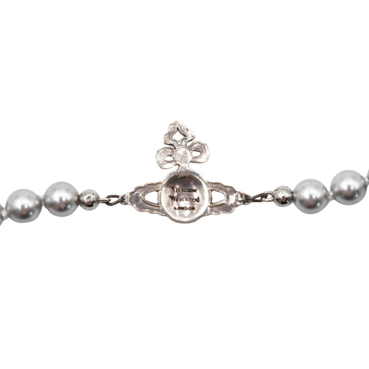 Collar Vivienne Westwood Negro Dorado Bas Relief