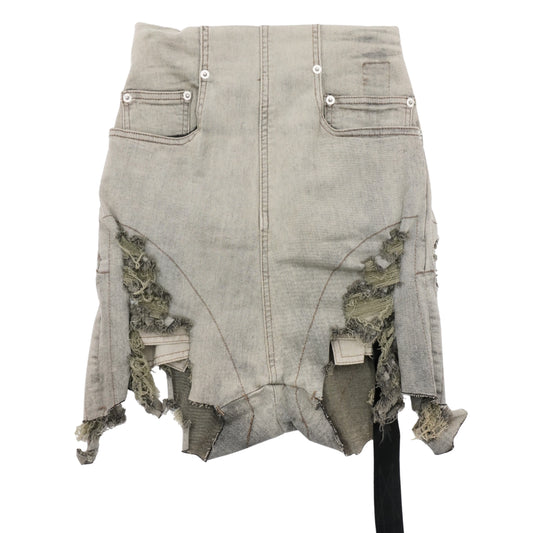 Shorts Rick Owens Drkshdw Denim De Tiro Alto