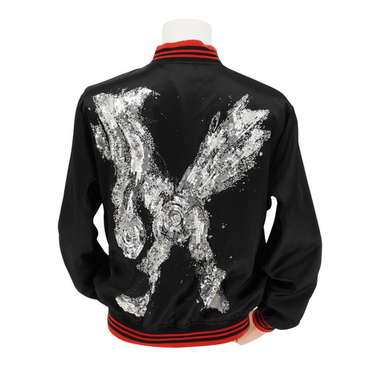 Chamarra Saint Laurent Teddy Satin Sequin Shark