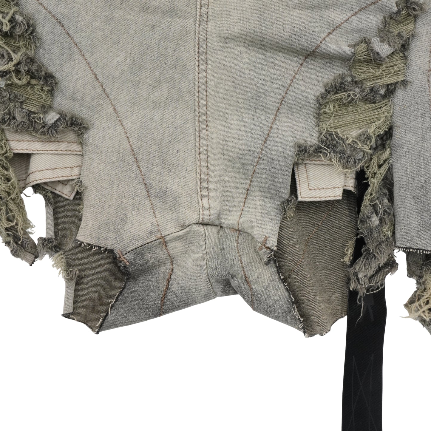Shorts Rick Owens Drkshdw Denim De Tiro Alto