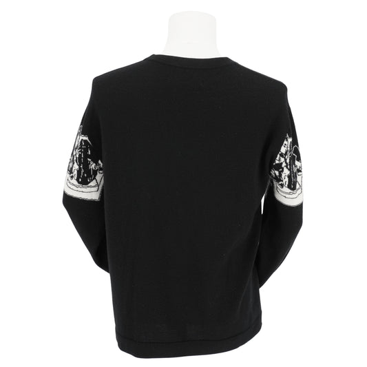 Sueter Enfants Riches Déprimés Fleece Wool Sweater Negro