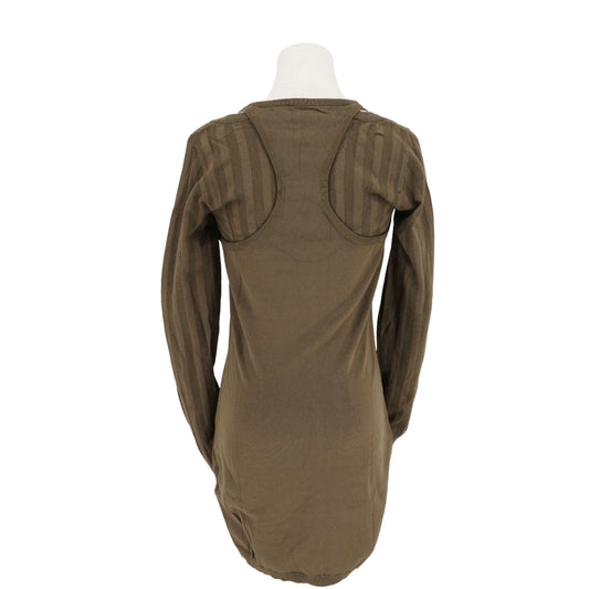 Vestido Alexander Wang Green Knitted Long Sleeve