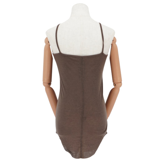 Top Silk Rib Jersey Halter Tank Rick Owens
