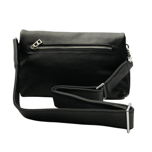 Zadig & Voltaire Bolsa Rock Clutch Grained Leather Black