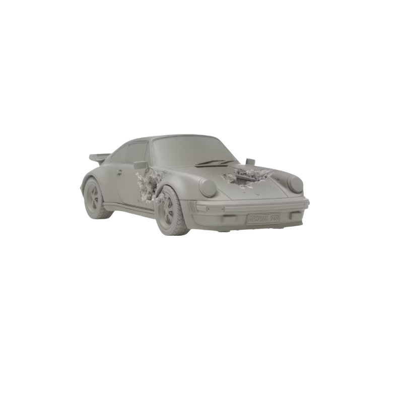 Daniel Arsham Porsche 911 Turbo "Eroded" Blanco