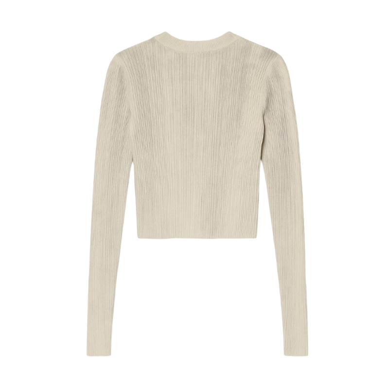 Suéter Cropped Gris Logo Diesel SS24