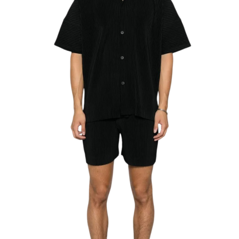 Shorts Homme Plissé Issey Miyake “Black Tailored Pleats 1” SS25