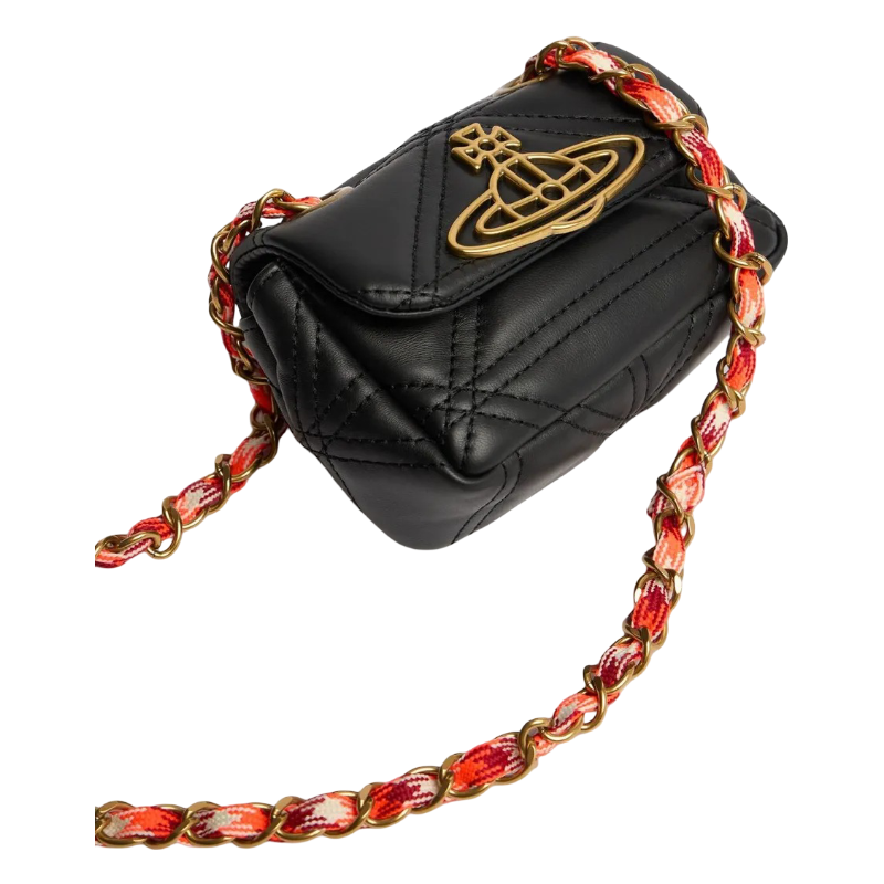 Bolsa Vivienne Westwood Chain Silky Leather Bag