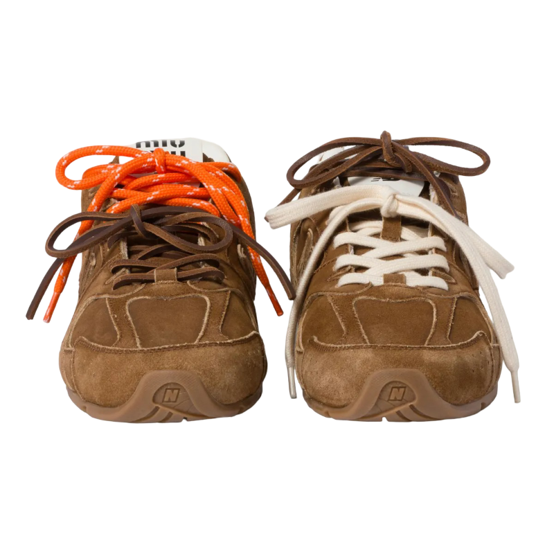 Tenis Miu Miu 530 Sl Suede Sneakers Cinnamon