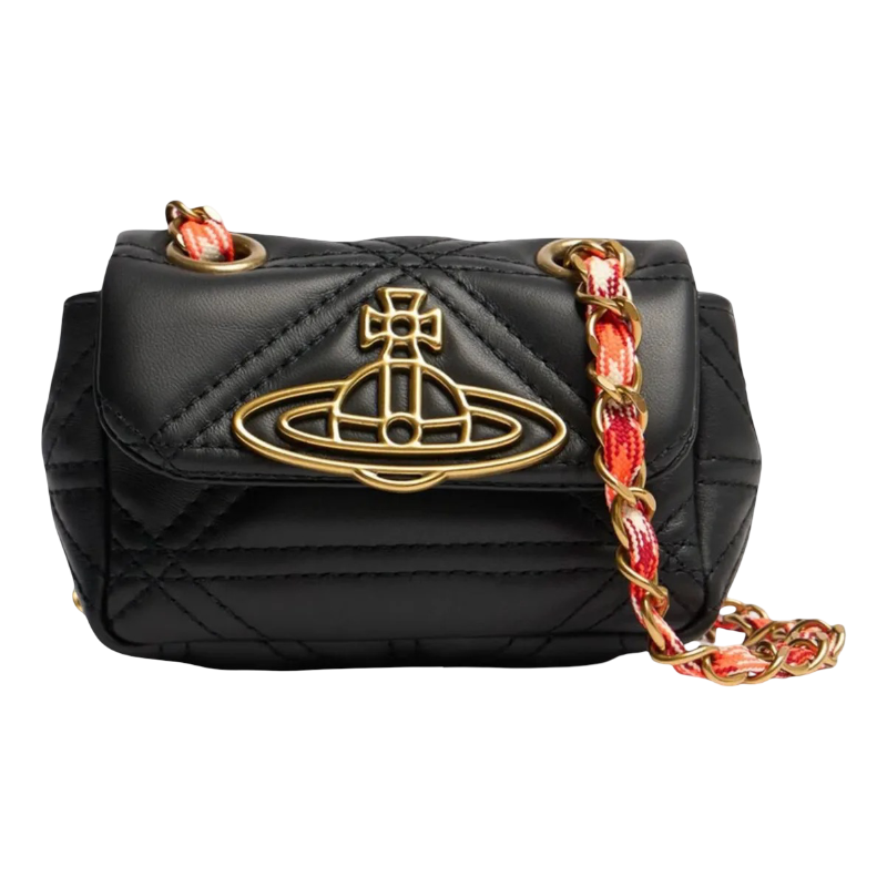 Bolsa Vivienne Westwood Chain Silky Leather Bag