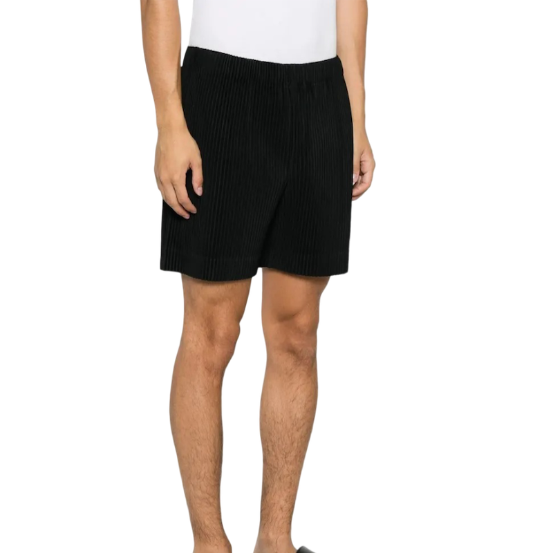 Shorts Homme Plissé Issey Miyake “Black Tailored Pleats 1” SS25