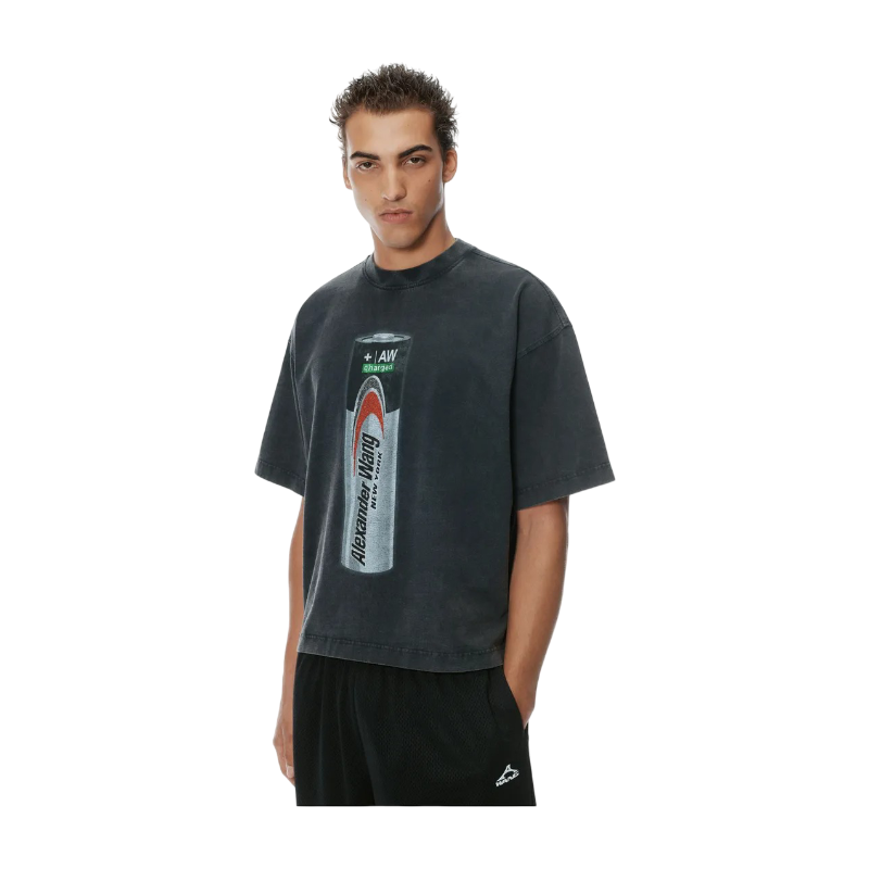 Playera Alexander Wang Battery Logo - Print SS25