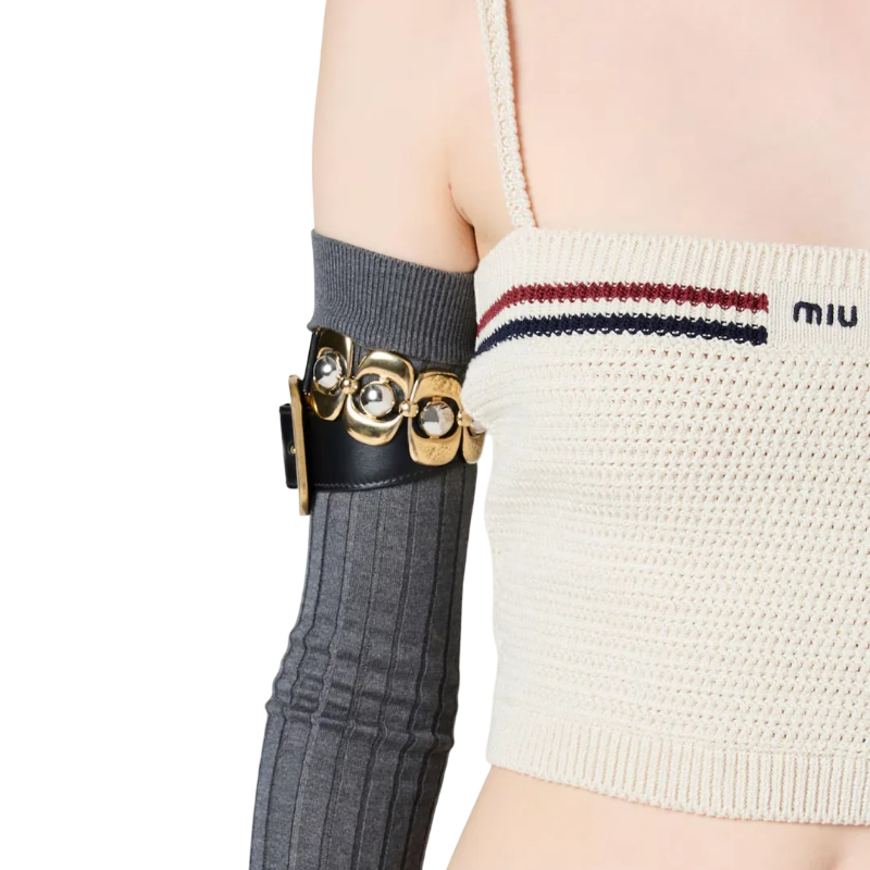 Conjunto Miu Miu De Punto De Algodón Crema S - M