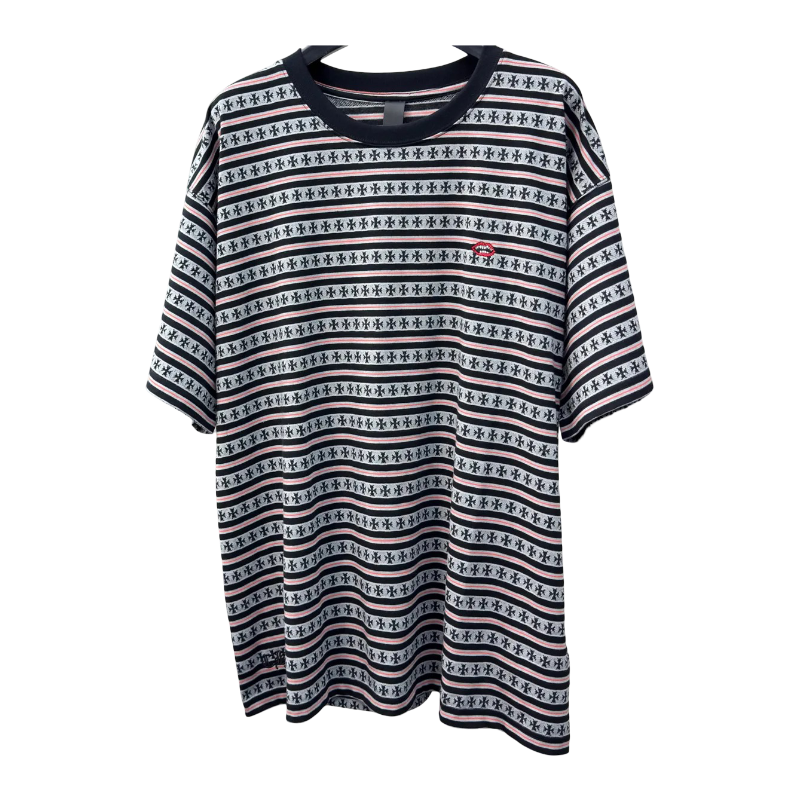Playera Chrome Hearts Striped Cross