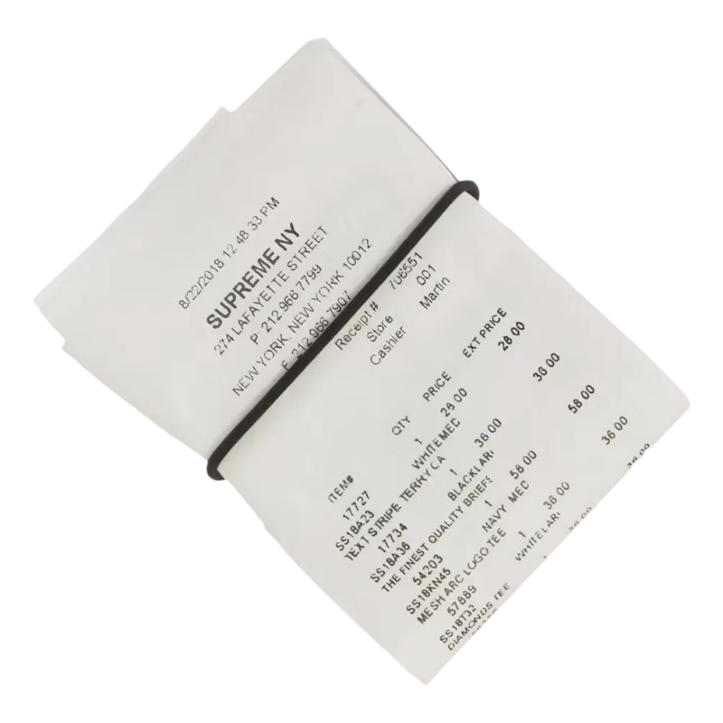 Cartera Supreme Mm6 Maison Margiela Receipt