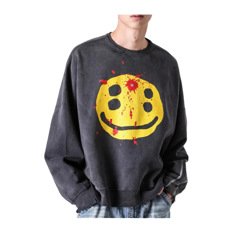 Saint Michael X Cactus Plant Flea Market Smiley Sweatshirt FW23
