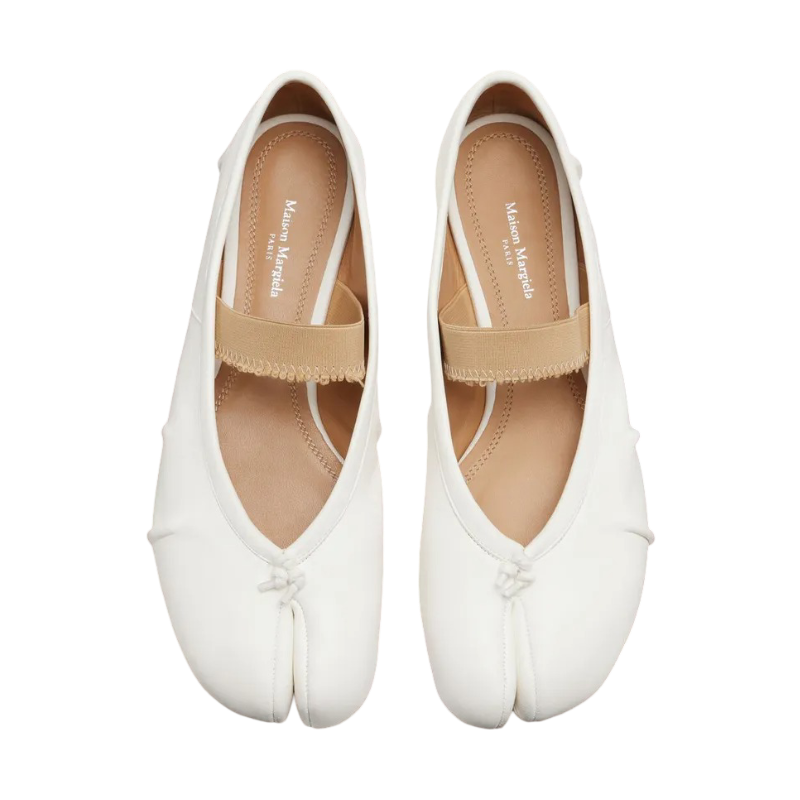 Bailarinas Flats Tabi De Piel Maison Margiela