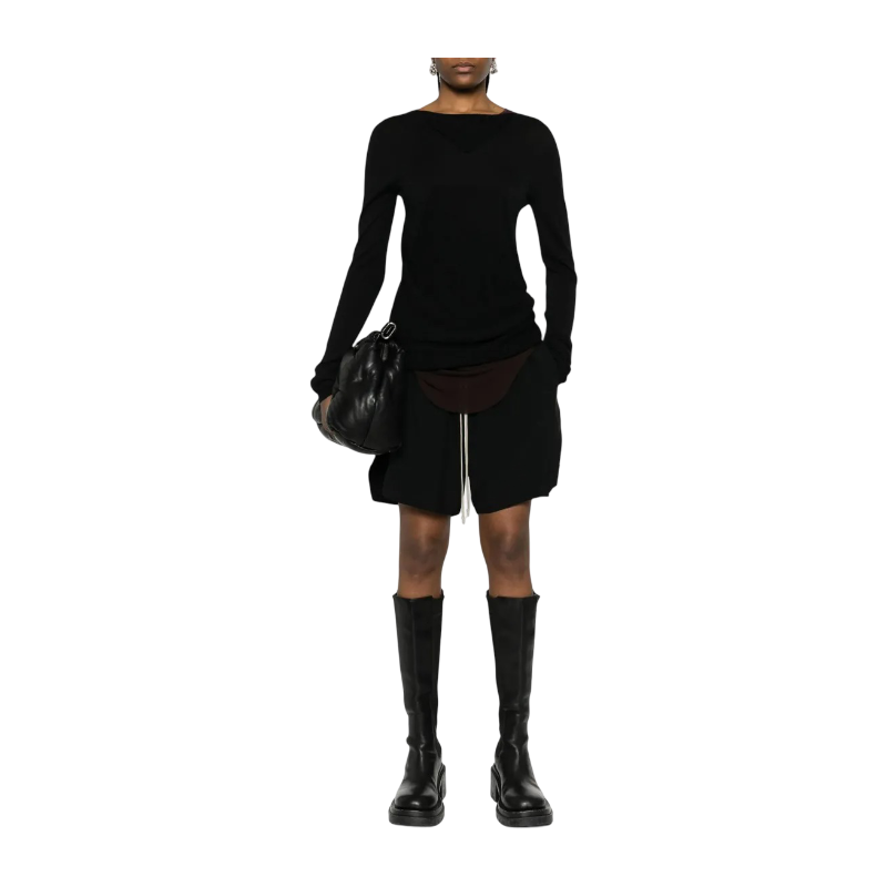 Shorts Rick Owens Drawstring-waist Side-slit SS25