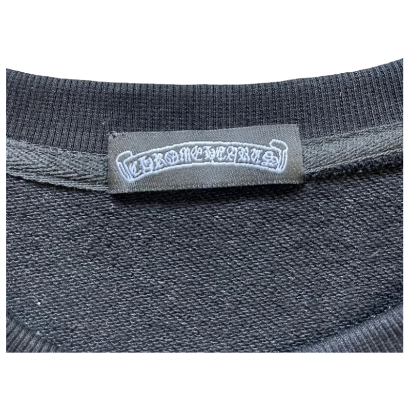 Sueter Negro Apliqué Logo Espalda Chrome Hearts SS24