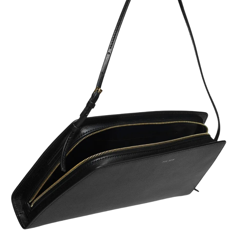 Bolsa The Row Dalia Leather Baguette Shoulder Bag Negro Lisa Negro