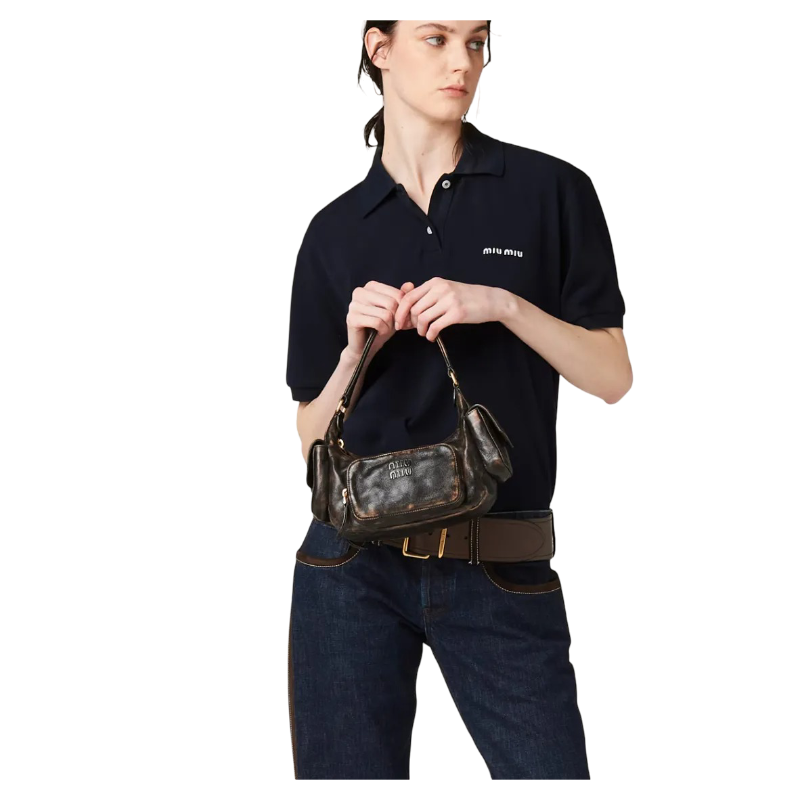 Bolsa Miu Miu Nappa Leather Pocket Bag