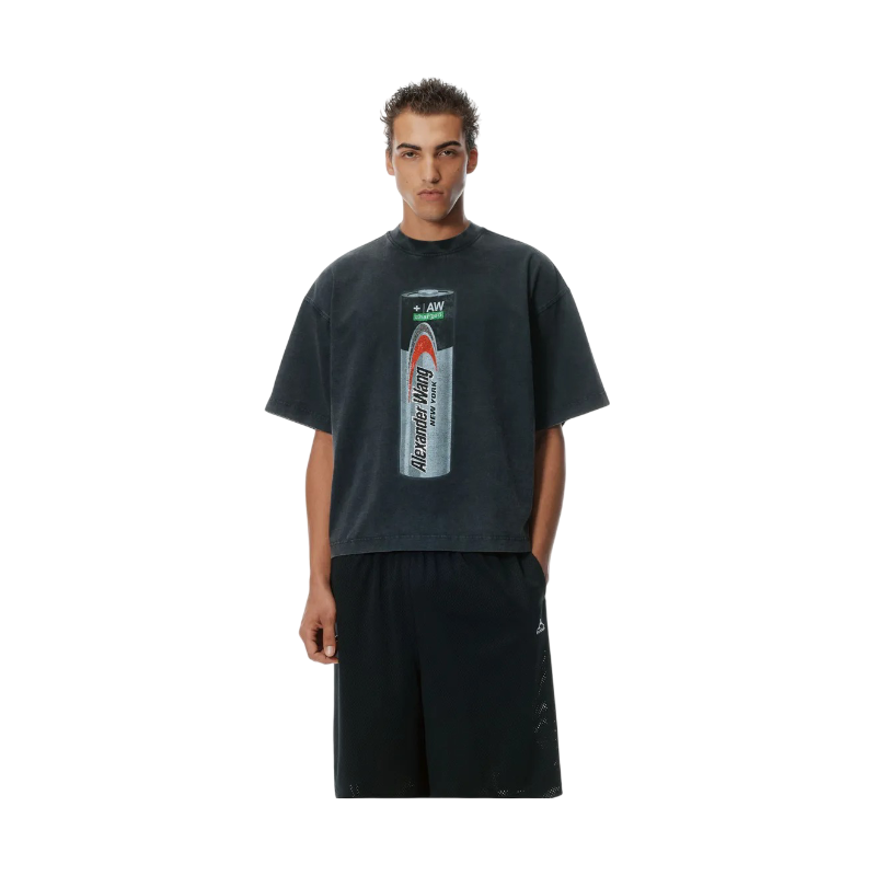 Playera Alexander Wang Battery Logo - Print SS25