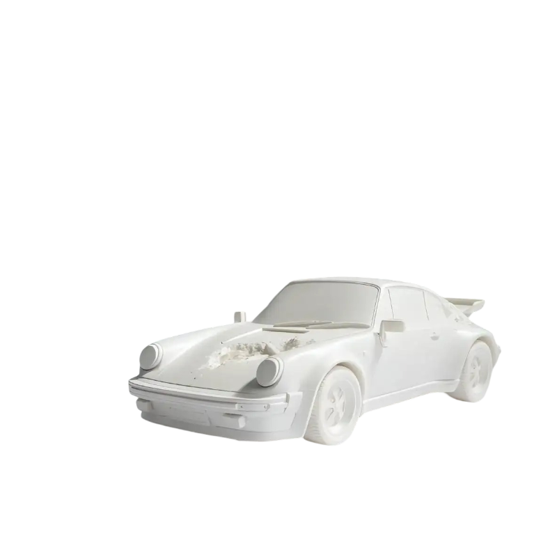 Daniel Arsham Porsche 911 Turbo "Eroded" Blanco