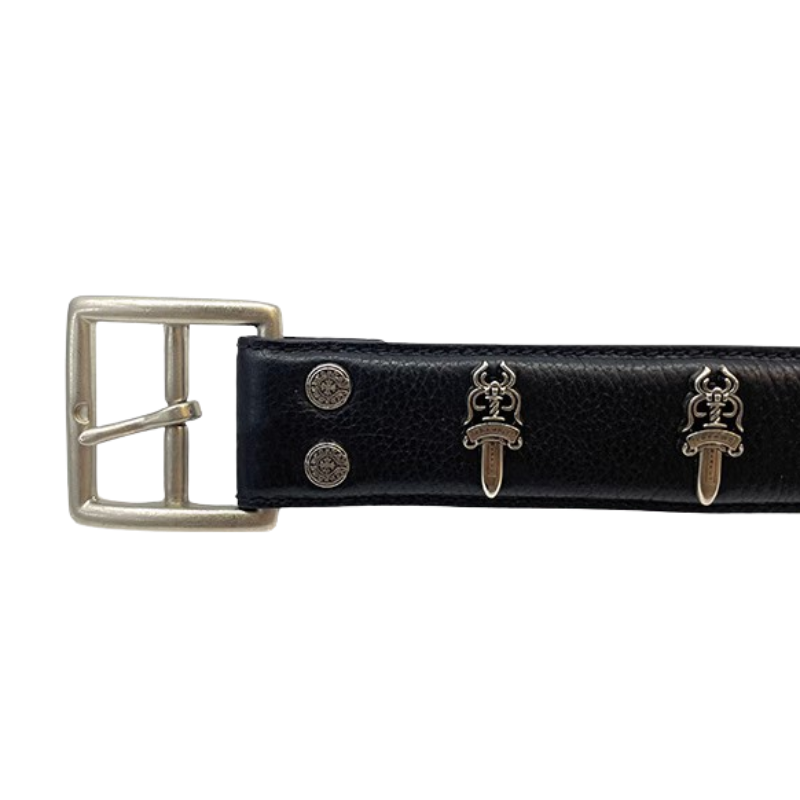 Cinturón Cuero Chrome Hearts Espadas