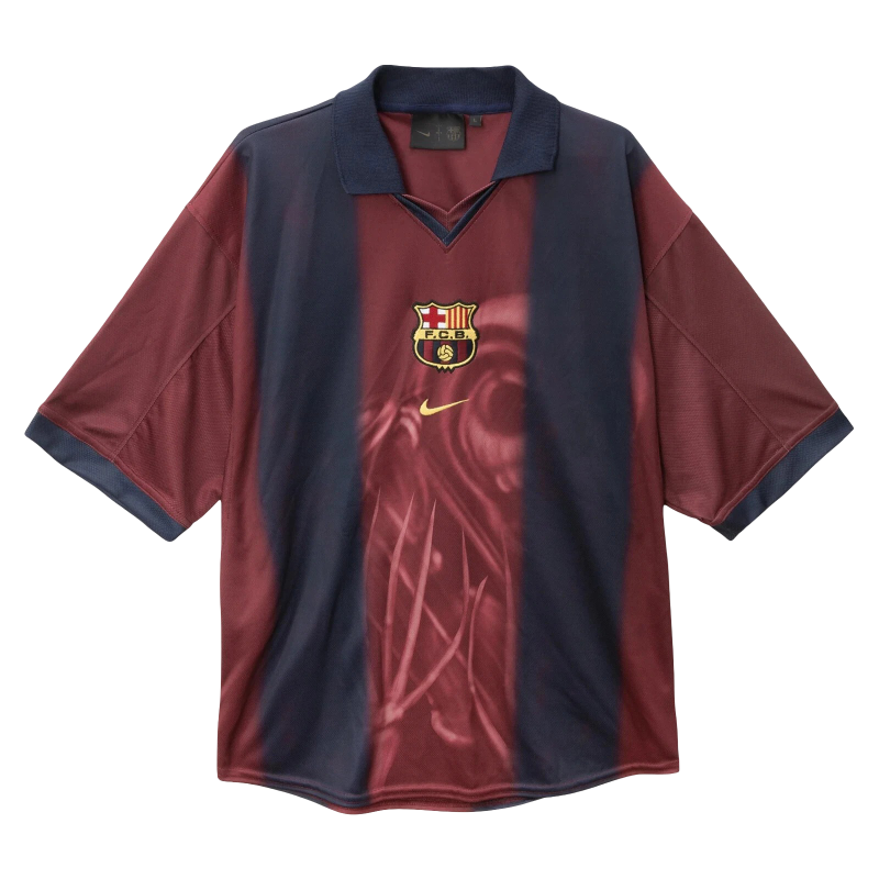 Camiseta Travis Scott x Nike x FC Barcelona Retro 2000/01