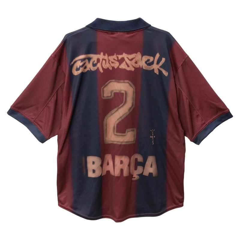 Camiseta Travis Scott x Nike x FC Barcelona Retro 2000/01