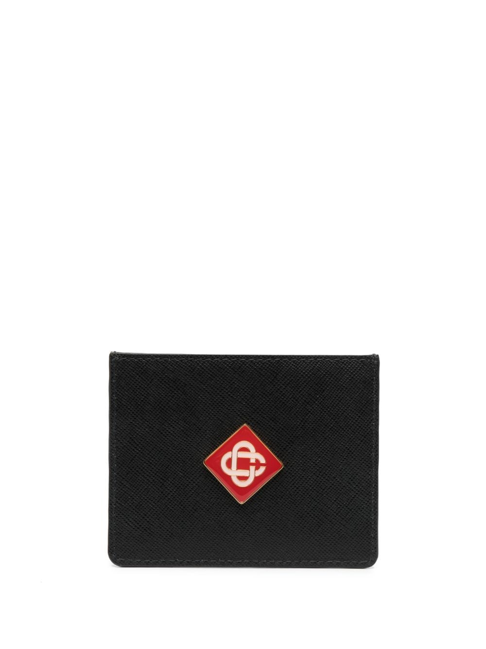tarjetero con placa del logo