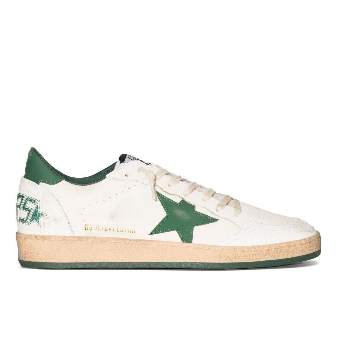 star-patch lace-up sneakers