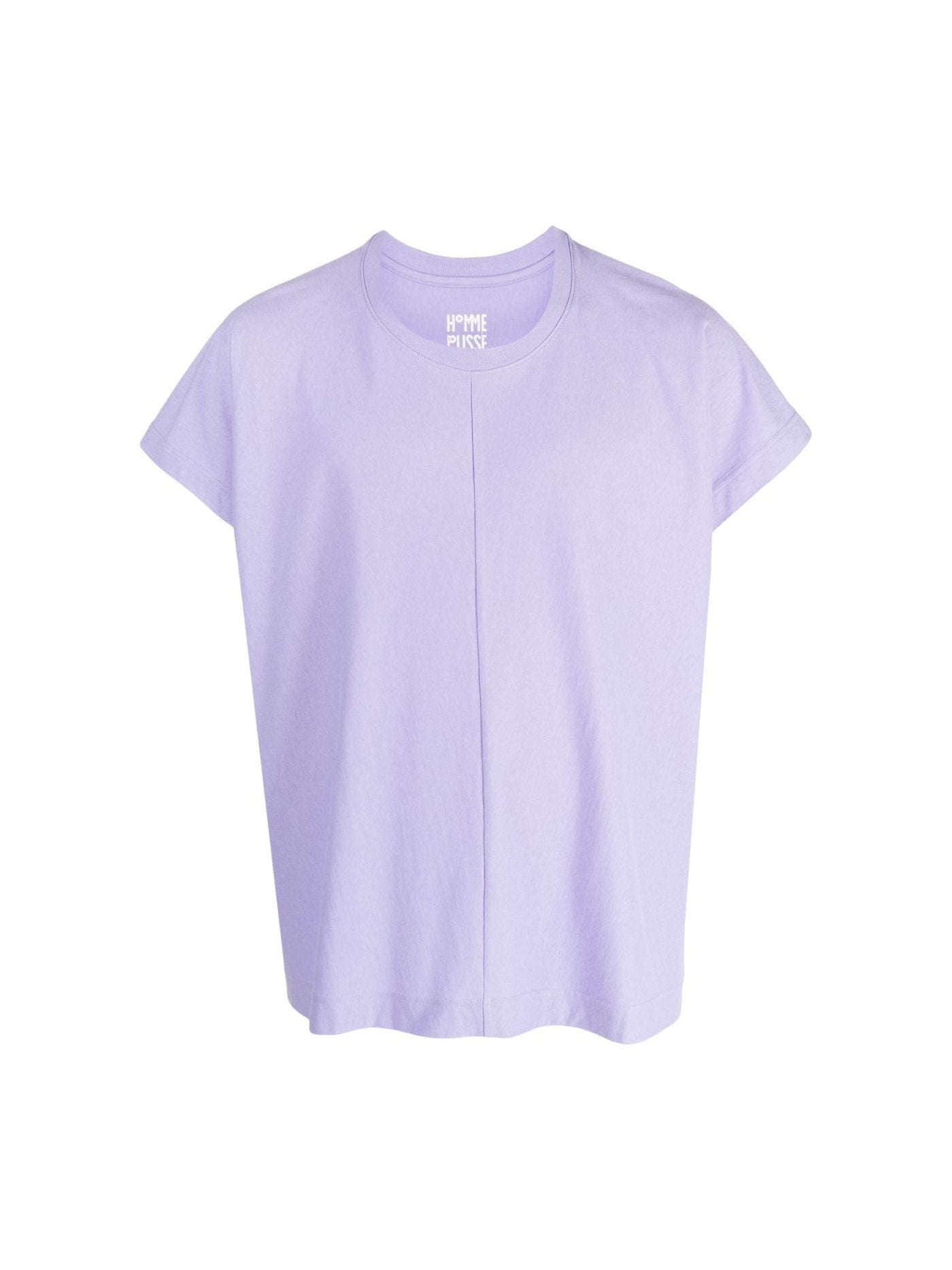 camiseta de algodón con cuello redondo