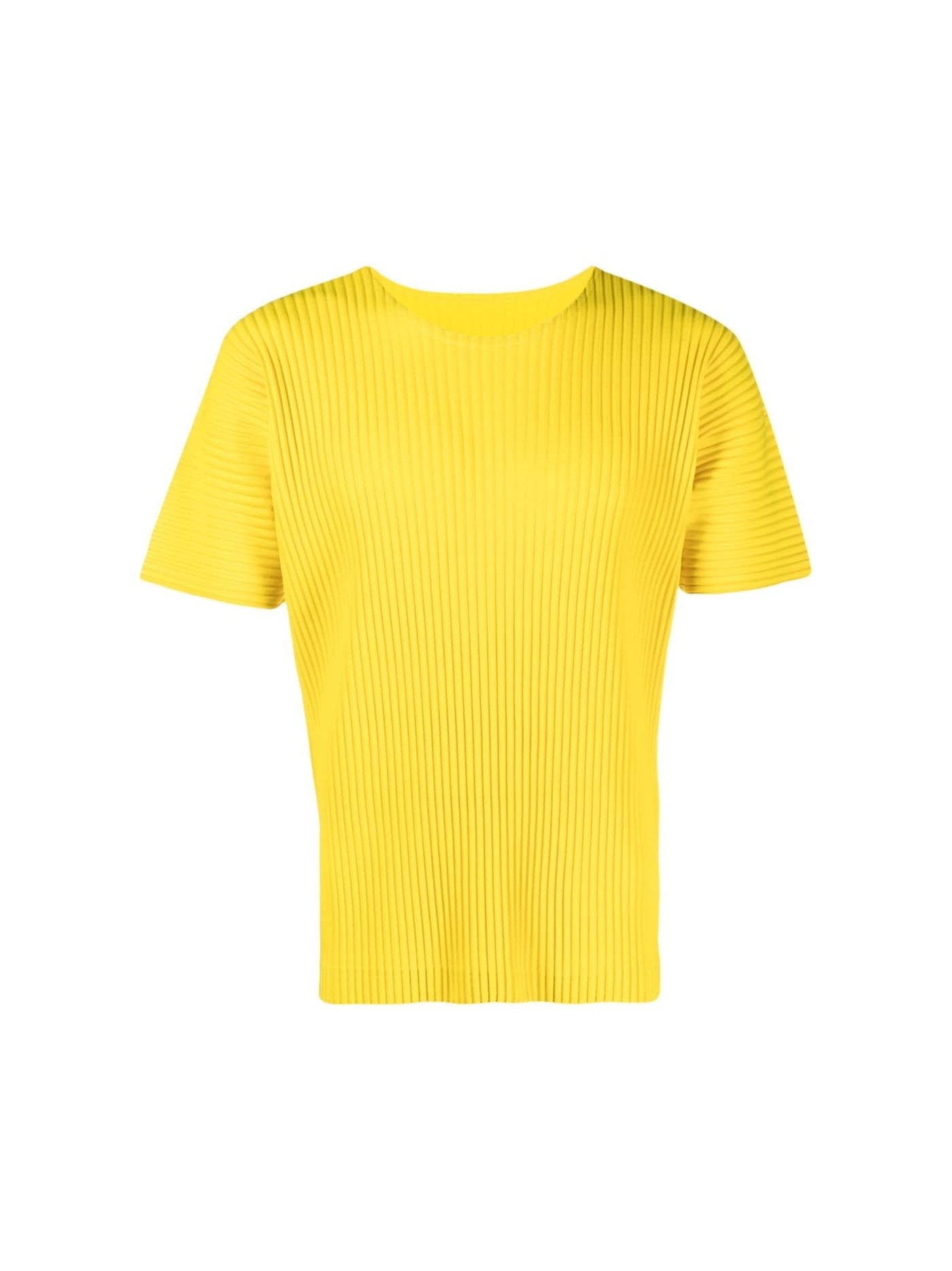 playera plisada con cuello redondo