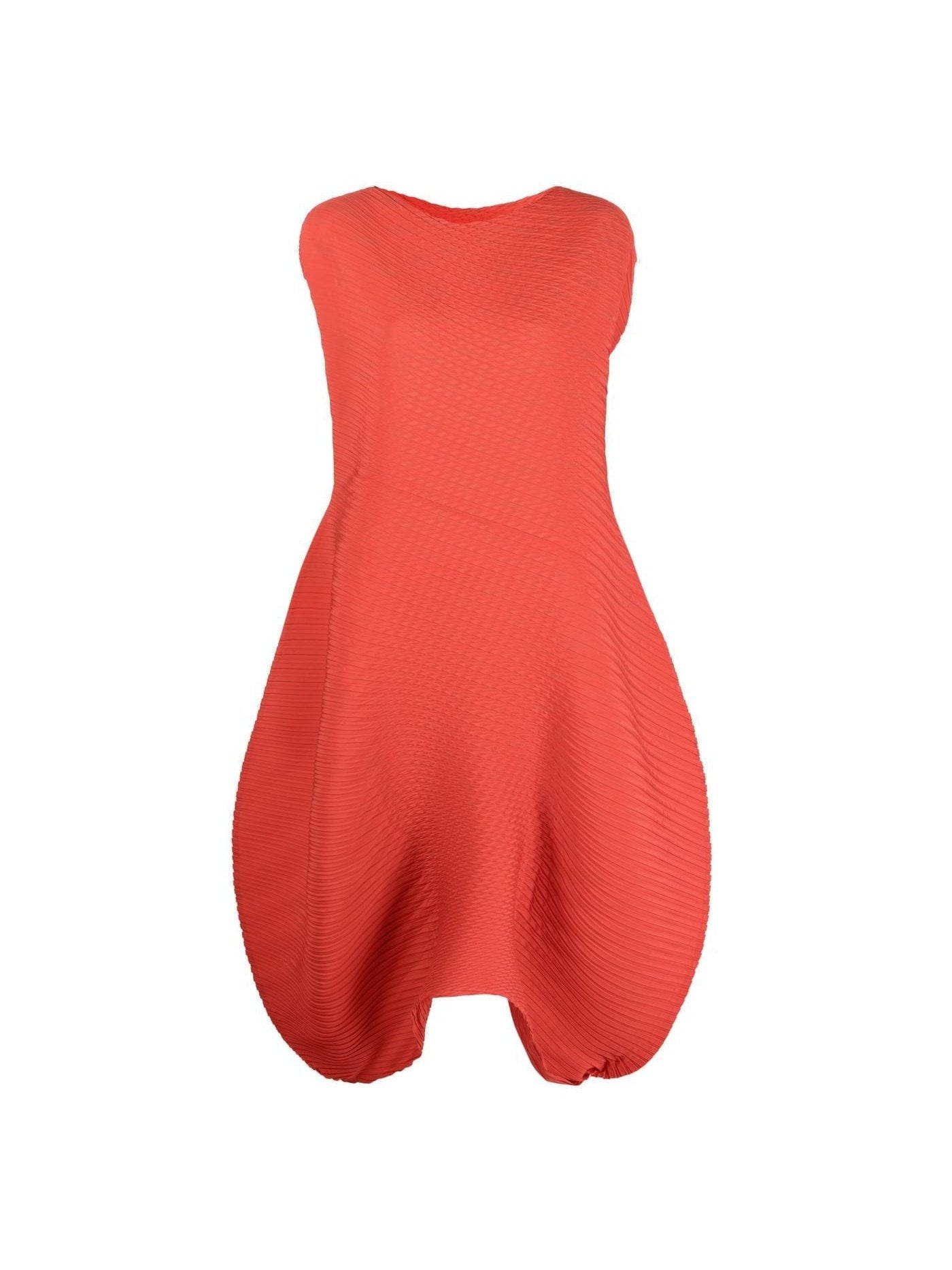vestido midi plisado Concretion Pleats