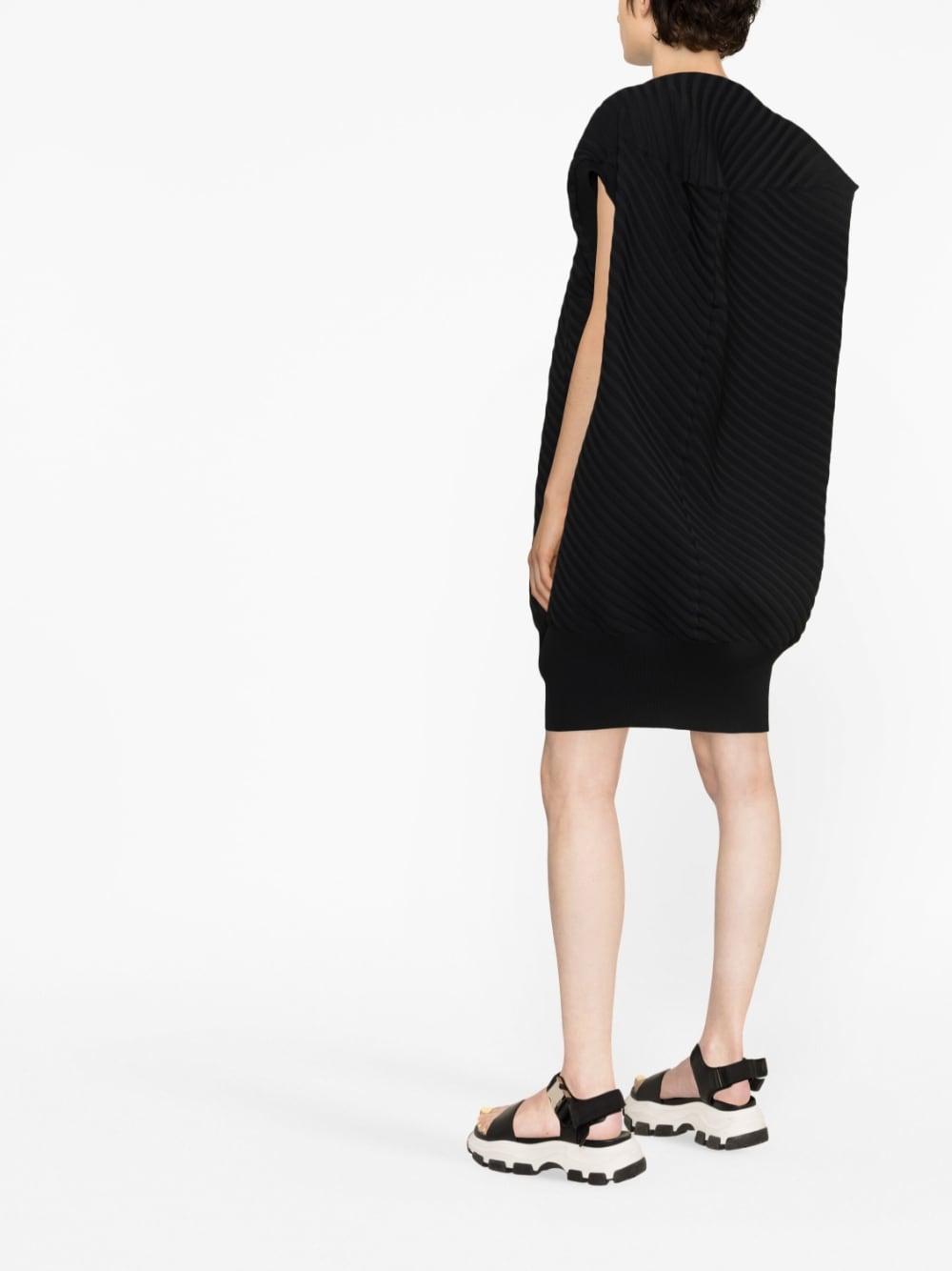 Geripptes Midikleid
