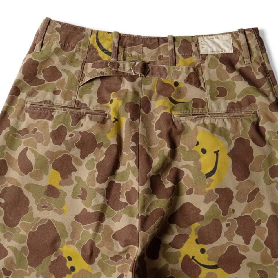 8Oz Denim FOLK-DOJO Embroidery Easy Pants - Camo