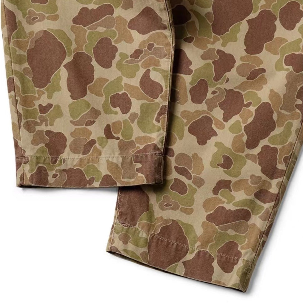 8Oz Denim FOLK-DOJO Embroidery Easy Pants - Camo